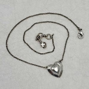 Lucky Brand Silver Tone Heart Necklace